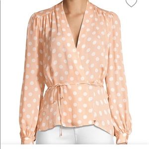 NWT L’AGENCE Wrap Blouse Size XS